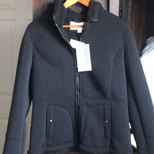 NWT Weatherproof black Sherpa lined jacket